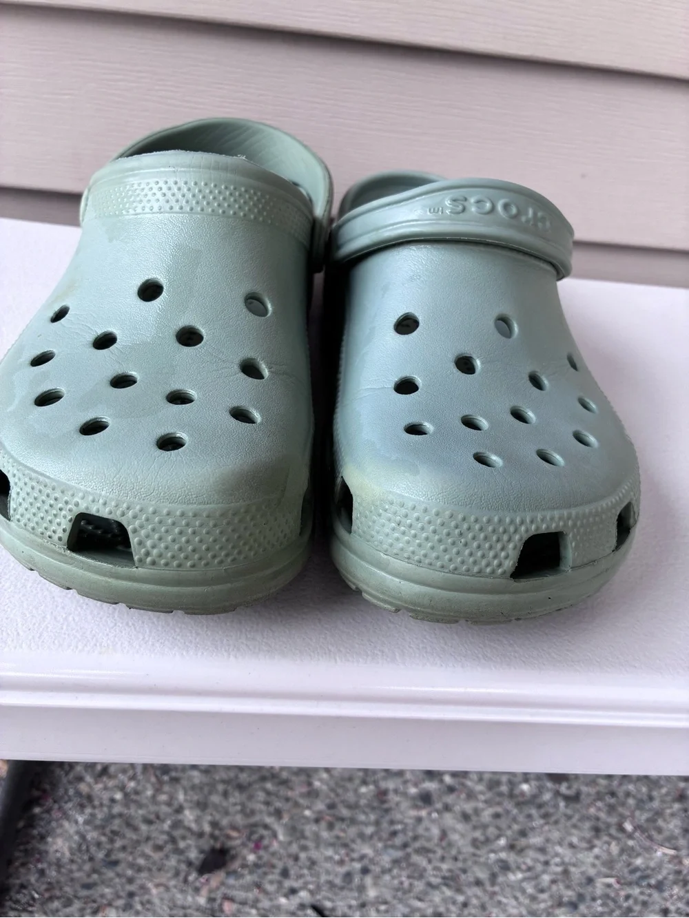 Crocs Classic Clogs Sage Olive Green M8 W10
